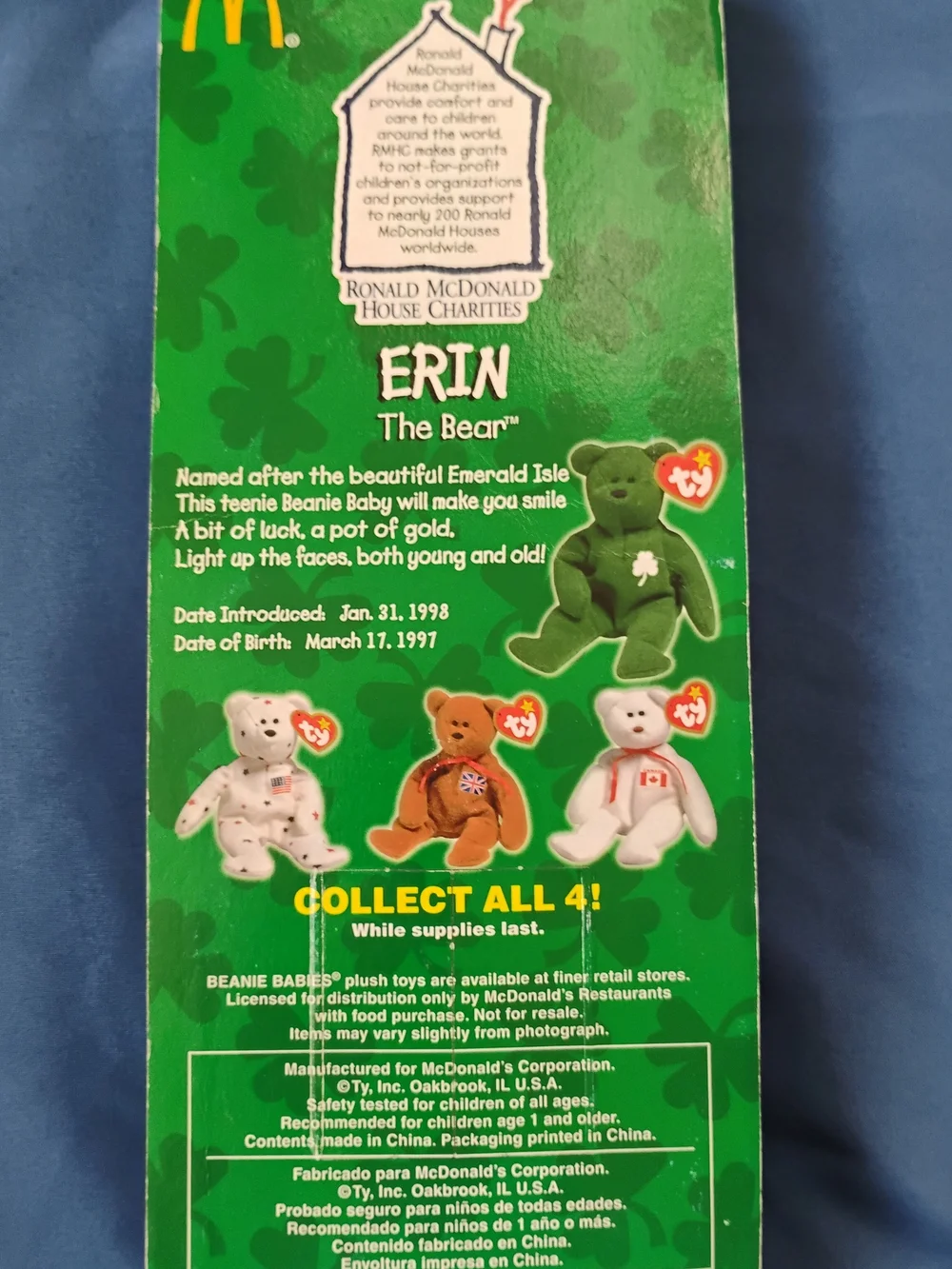 Complete set of Ty Teenie Beanie Babies from the 1999 McDonald's promotion